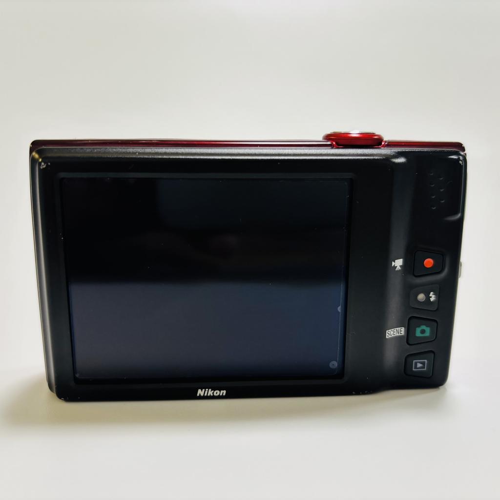 [Used/Boxed] Nikon COOLPIX S6100 16.0MP Digital Camera RED 7x Zoom Touch Panel From JAPAN