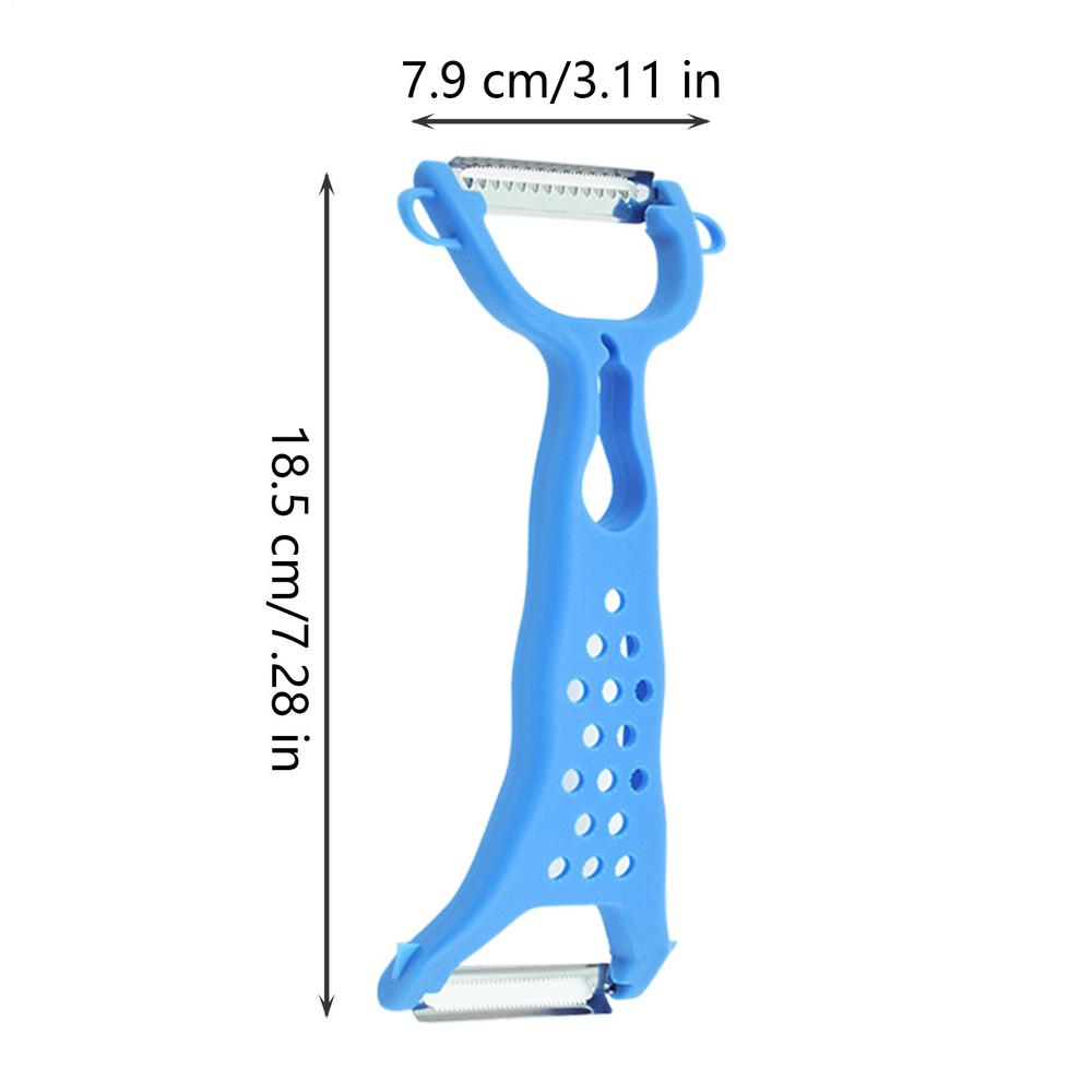 1PC Stainless Steel Vegetable Peeler Potato Peeler Multi-function Double Head Grater Easy To Clean Fruit Tool Kitchen Accessory