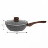 Wok Granitowy 24Cm Granit Wood Kinghoff Kh-1583