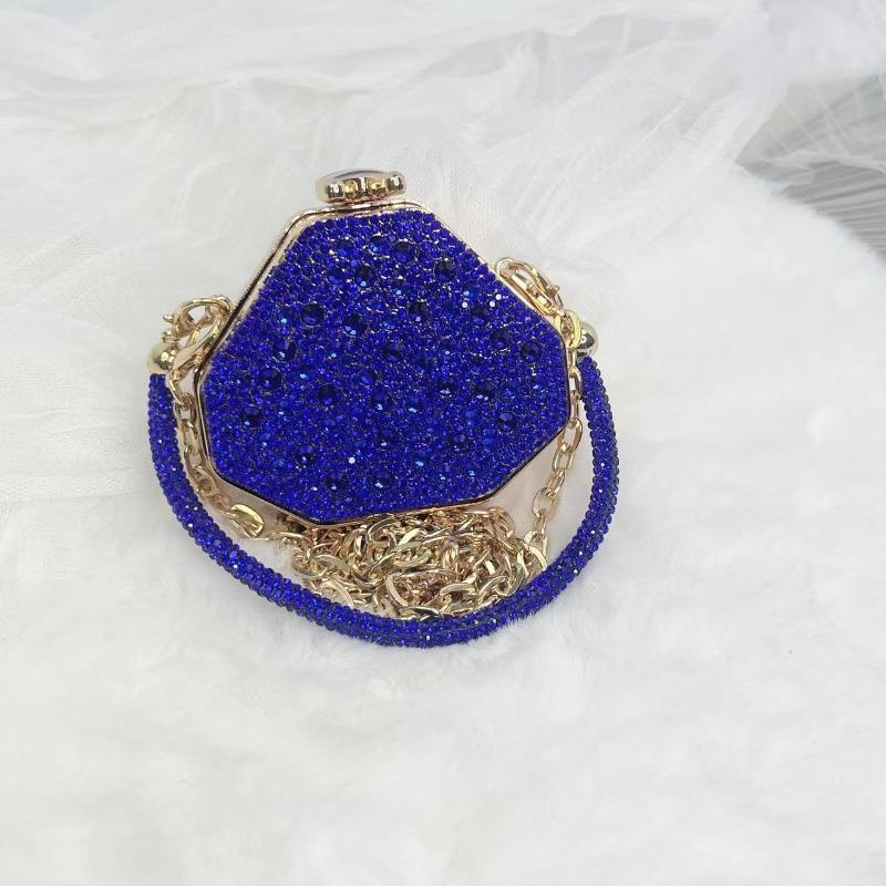 Catwalk handbag full diamond dress bag women's chain dinner acrylic mini bag diamond bag dumpling bag