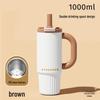Jumbo Insulated Straw Cup with Handle