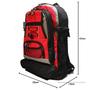 VIAGGIO Rice Bran Emergency Toilet Backpack, Daypack, Casual Backpack, Disaster Preparedness Backpack, Disaster Preparedness, Evacuation, 7077 (Red)