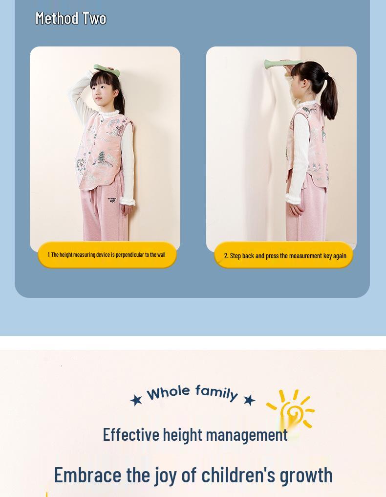 Portable Mini Ultrasonic Precision Height Measurer for Children