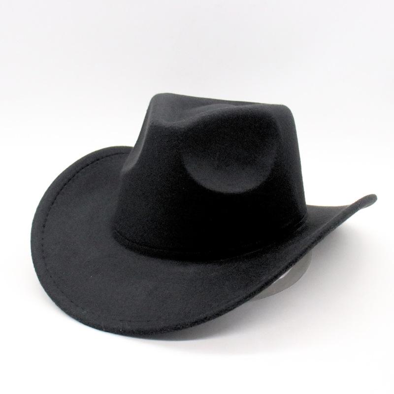 Einfacher Nackter Cowboy Zylinder Performance Jazzhut Pfirsichherz Zylinder Filzhut Tanzgruppe Wollhut