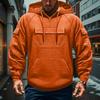 Men's Cargo Hoodie | Drawstring Multi-Pocket, Solid Color For Outdoor & Casual Wear