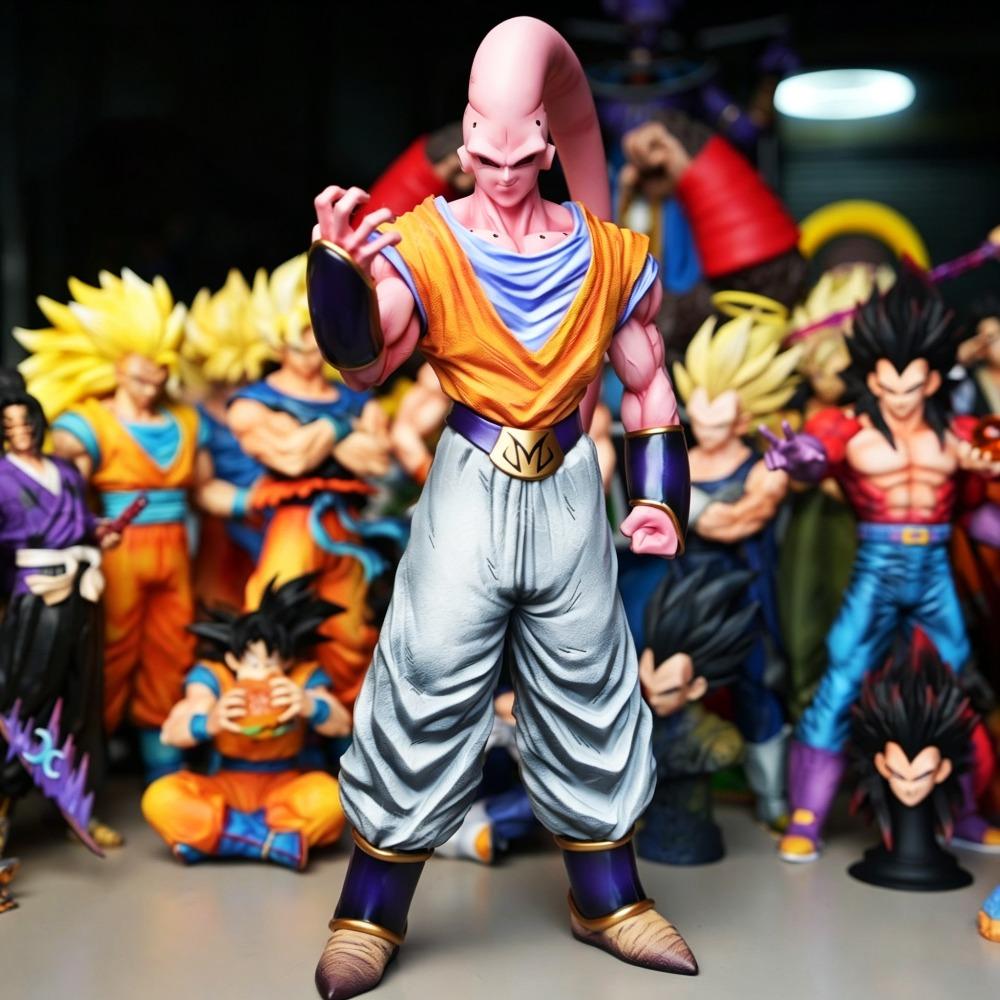 38cm Z Majin Buu Action Figure YS Statue Anime PVC Collection Desktop Ornaments New Buu Figures Model Toys