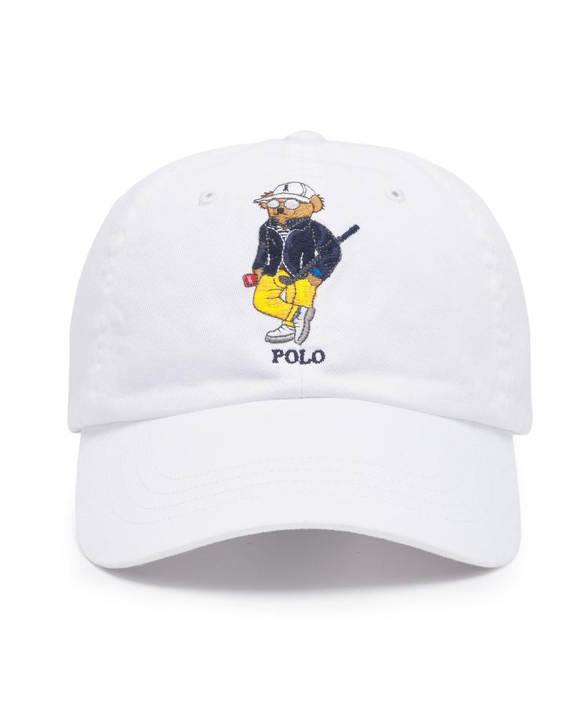 Pollolalpeulolengolpeu Polo Bear Twill Ball Cap - White