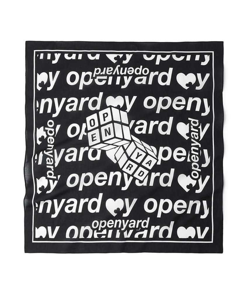 OPENYARD(OY) All Over Cube Bandana - Black