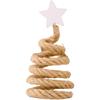 Wooden Bead Christmas Tree with Steel Wire Scandinavian Style Minimalist Desktop Decoration for Winter Holidays