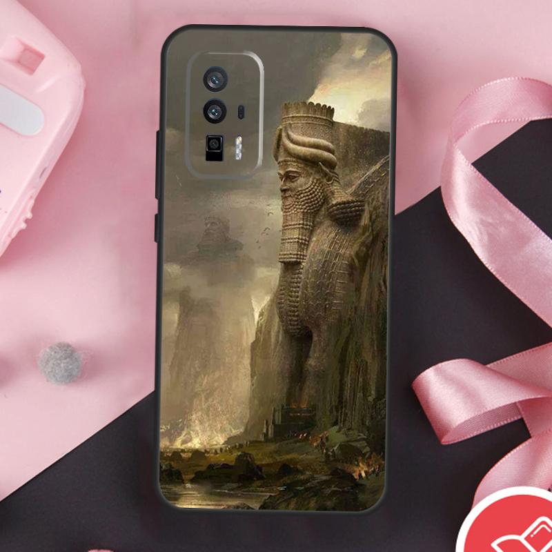 

Lamassu Assyrian Mesopotamian Case For Xiaomi 13 14 Ultra 11T 12T 13T Pro 12 Lite POCO X6 Pro F5 M6 X5 X3 F3 M5s F6 Cover Mi 11T (11T Pro)