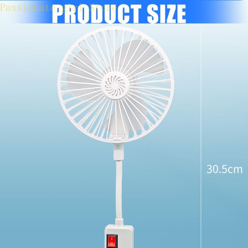 87HA Space Saving 5W Rotatable Socket Fan 360 Degree Adjustable Ventilation System Suitable for Bedroom Kitchen Room