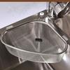 Household Kitchen Sink Drain Basket Stainless Steel Leftover Sink Strainer Sink Filter