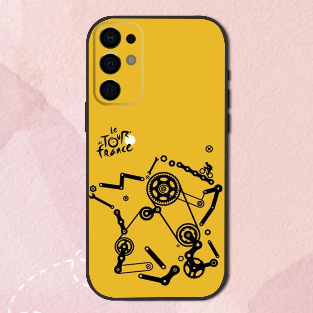 T-Tour De France Bicycle Exercise Phone Case For Samsung S24,S21,S22,S23,S30,Ultra,S20,Plus,Fe,Lite,Note,10,9,5G Black Shell
