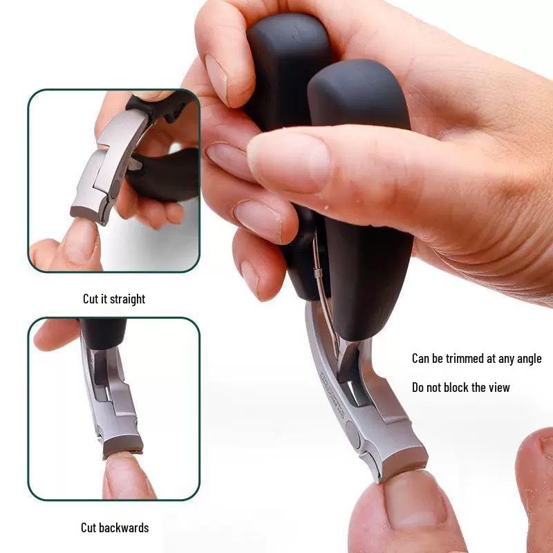 Large Bend Spring Nail Clippers for Thick and Hard Nails