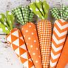 1/5 Pcs Easter Carrot Ornaments Stuffed Fabric Simulation Carrot Hanging Decoration for Spring Party Home Decor