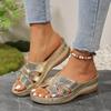 Fashion 2025 Women's Orthopedic Sandals Open Toe Retro Wedge Casual Flat Slippers Anti-slip Thick Sole
