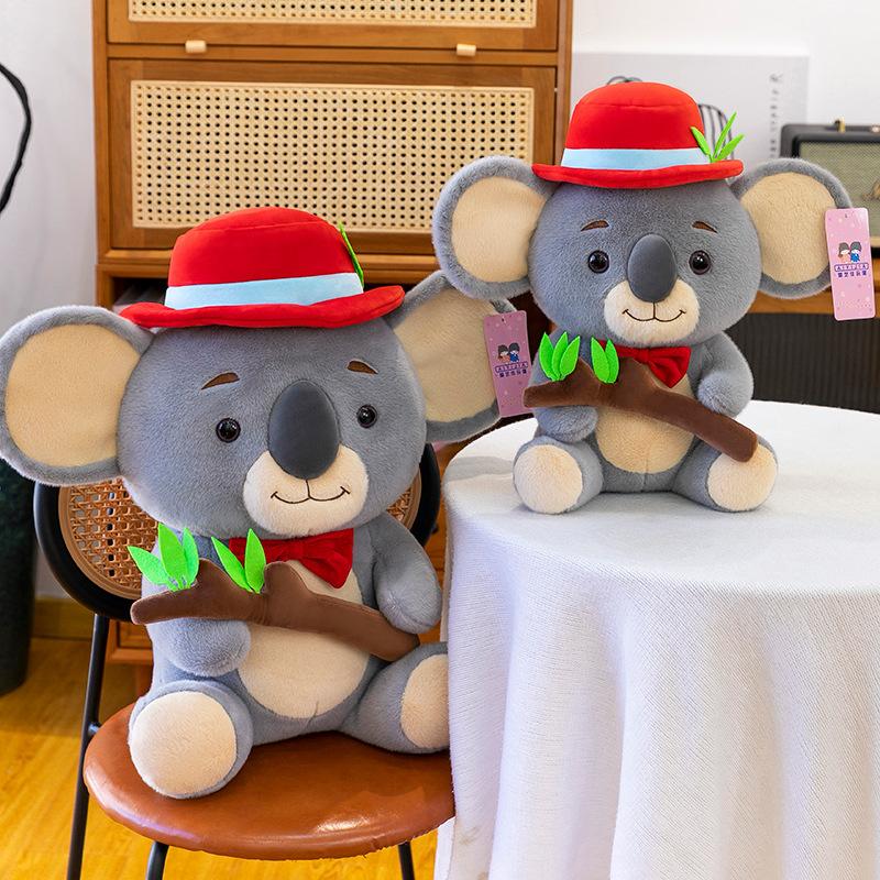 Gentleman Koala Doll Plush Toy Cute Koala Kids Doll Cute Soothing Rag Doll