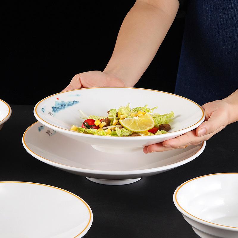 Melamine Artistic Noodle Mixing Bowl - Creative Conical Hat Design for Restaurants and Hotels