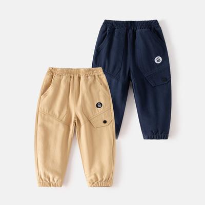 Spring New Children's Pants Children's Korean Version Splicing Casual Pants Boys Spring and Autumn Fashion Trousers