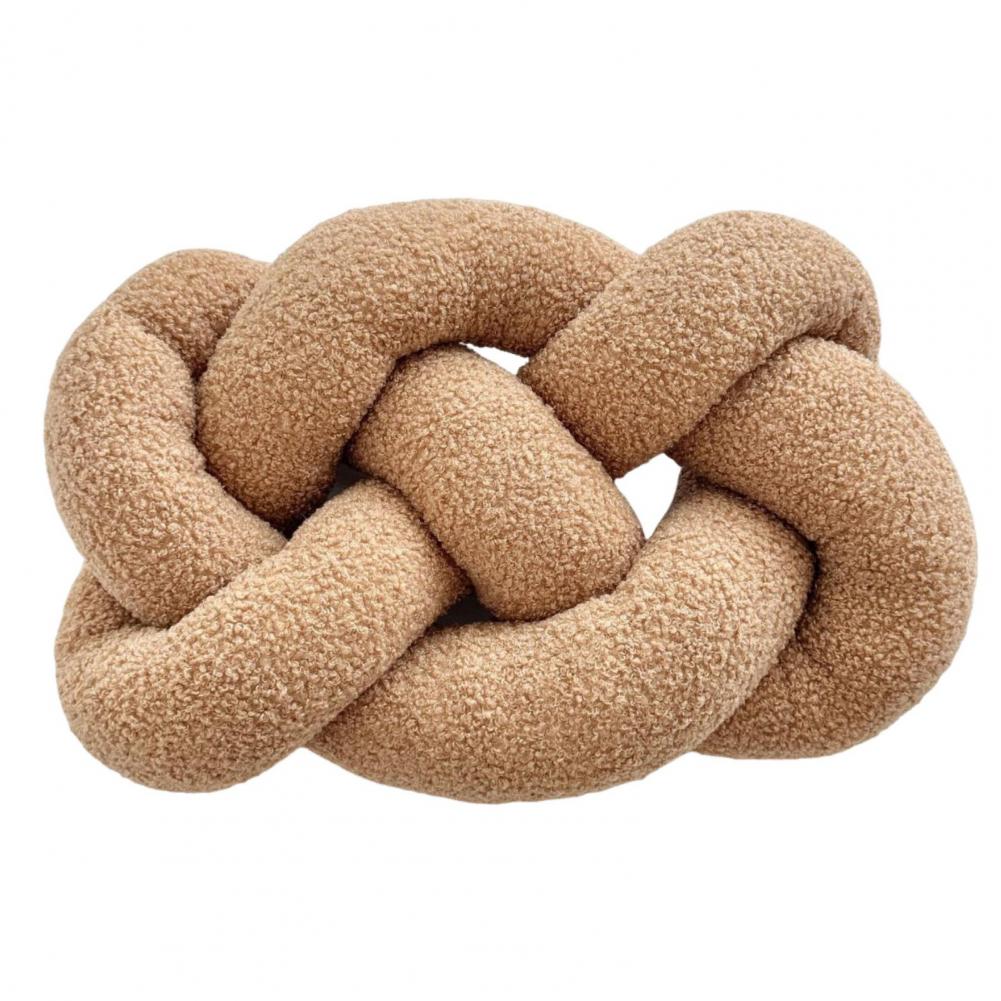 Knitted Knot Pillow Handmade Decorative Throw Pillows Soft Sofa Cushion Home Bedroom Decor Gift for Holidays Parties