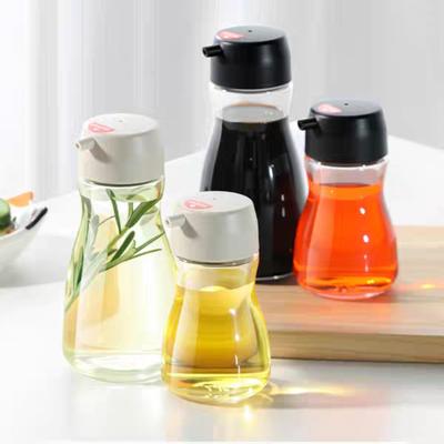 110/190ml Glass Oil Pot Desktop Seasoning Bottle Kitchen Gadget Household Glass Soy Sauce Sesame Oil Seasoning Can Oil Pot