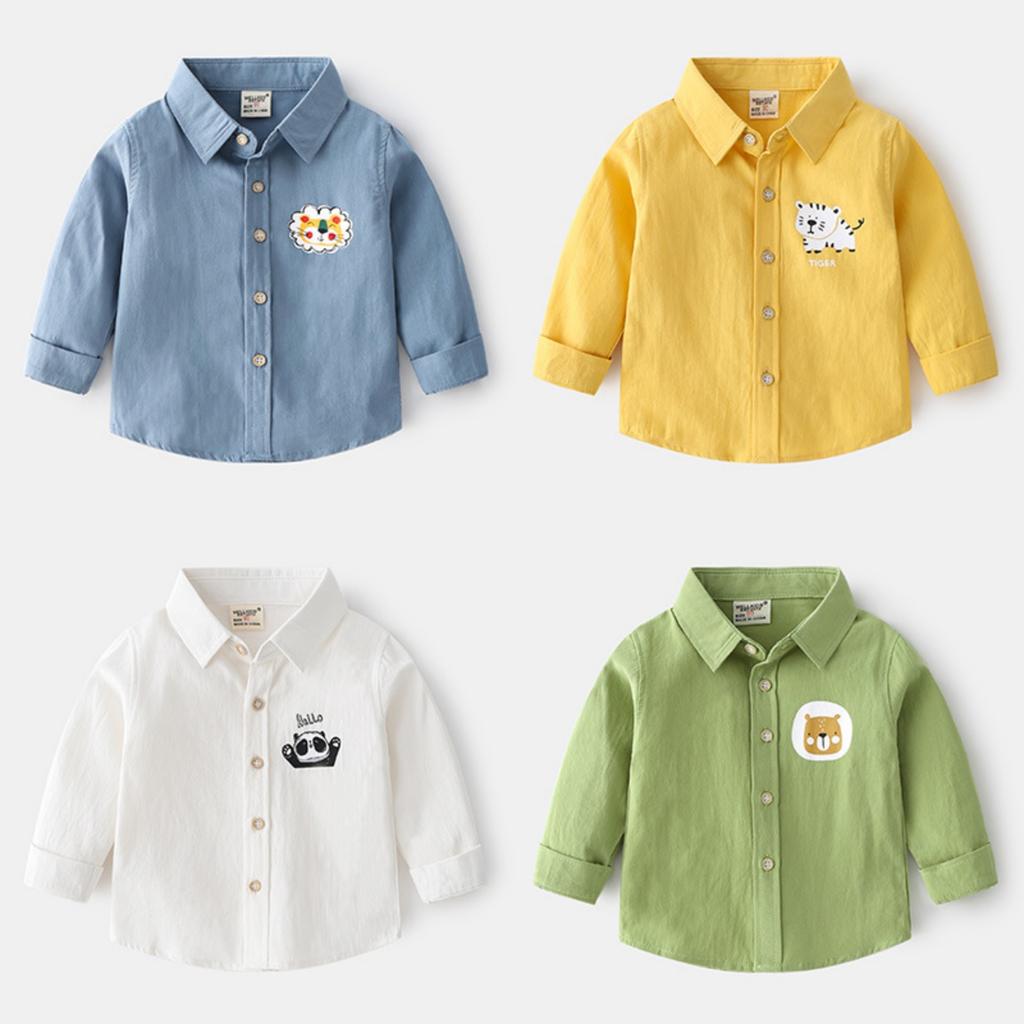 Women's Casual Button Down Shirt with Turn-Down Collar Lightweight Print for Work Layering