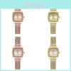 Vintage Female Quartz Watch With Waterresistant Alloy Strap For Elegant Office Wear