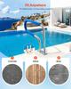 Pool Rail, 78.8 x 55.8 cm Pool Handrail, 100kg Load Capacity Heavy Duty 304 Stainless Steel Swimming Handrail, Detachable Nonslip Sleeve, Rich