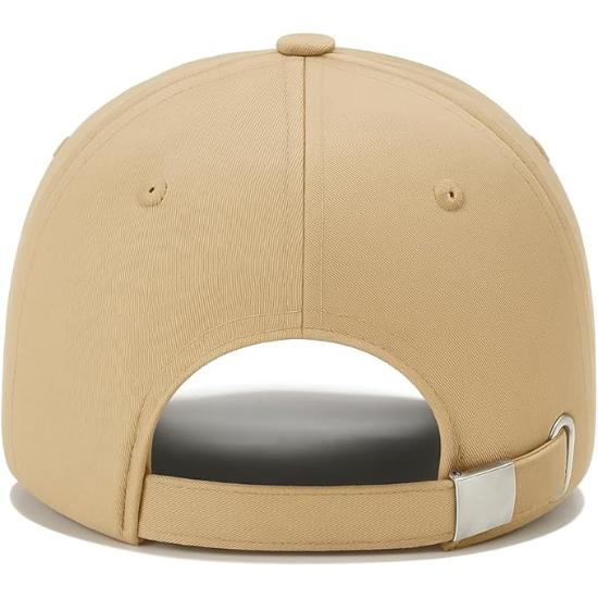 Bless International Premium Cotton Baseball Caps for Men & Women (Beige Color)