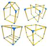 Reconfigurable Toy Structure With 8 Attachments for Rodents Encourages Exercise Indoor Outdoor Use Light weight