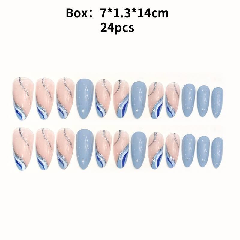 

Ручная работа Носимый Ногтевой Мода Повседневный Простой Изысканный Классический Ногтевой Стиль Патч