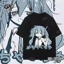 Japanese Y2K Anime Women T-shirt Cotton Loose Streetwear Casual Tees Tops Short-sleeved Hip-hop Harajuku Tops Women Clothes 1