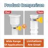 White Air Conditioning Drain Pipe Cuttable Corrugated Drainpipe Universal Dehumidifier Drain Hose With Cut Connect Clamp