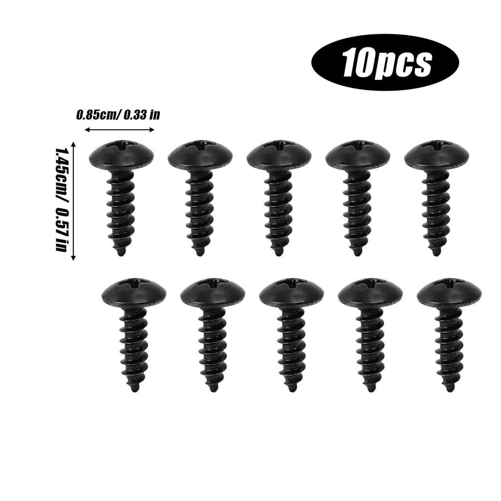 M2.3 M3.5 M4 M5 Phillips Truss Head Screw Carbon Steel Self Tapping Black Screws Woodworking Fasterner Hardware Accessories