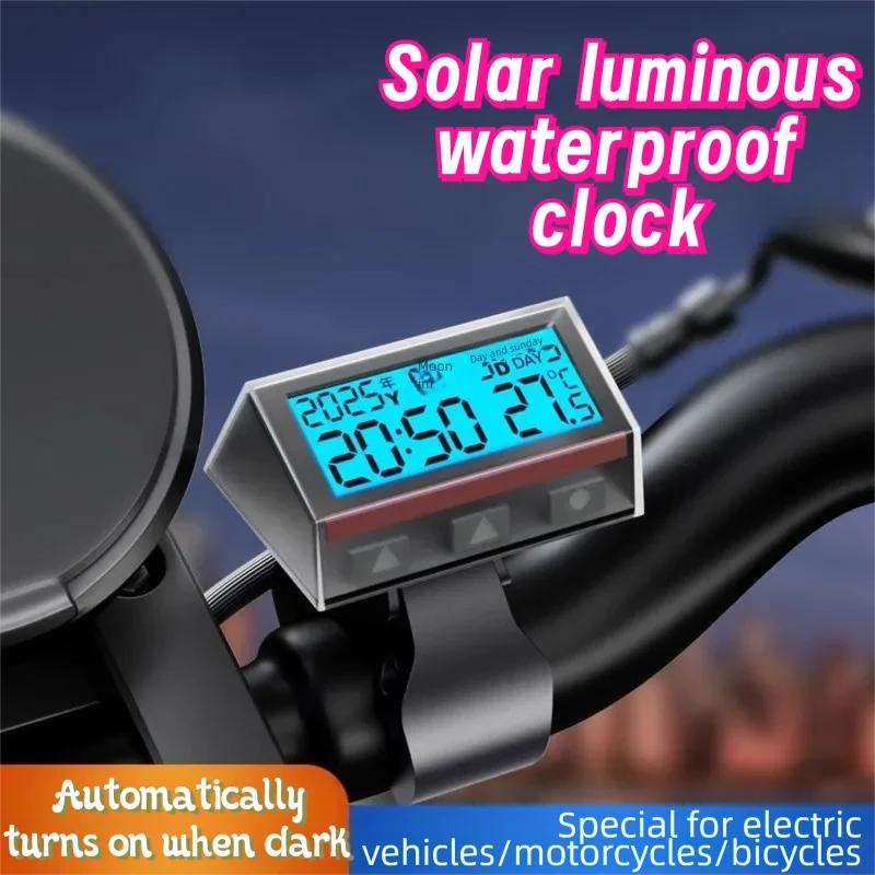 Car Clock Thermometer Digital Display Safe Driving Assistant Budget Auto Accessory