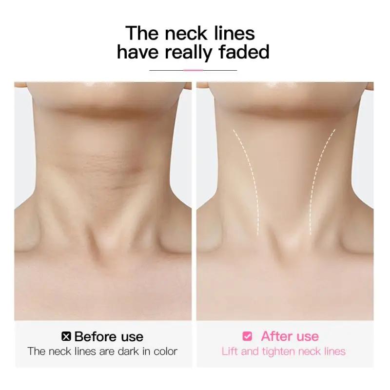 10pcs Transparent Neck Lifting Patches Waterproof Elasticity Invisible Fading Neck Wrinkle Adhesive Stickers Face Lift Tape