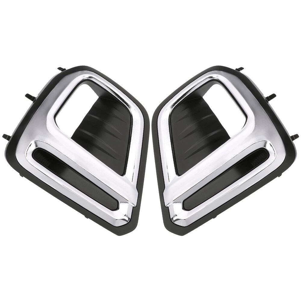 Compatible with 2019-2021 Subaru Forester: Front Fog Light Frame, Bumper Light Trim, and Cover.