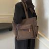 Corduroy Large Capacity Women's Shoulder Tote - Versatile for College & Commute