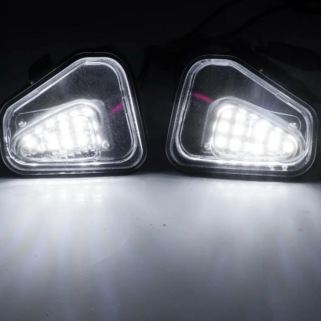 2x LED Side Under Mirror Puddle Light For VW Passat B7 CC Scirocco III Jetta Eos