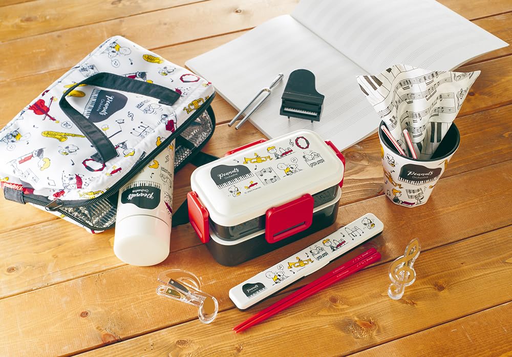 Skater Snoopy Orchestra 350ml Stainless Steel Water Bottle Ultra-Lightweight STYL4-A