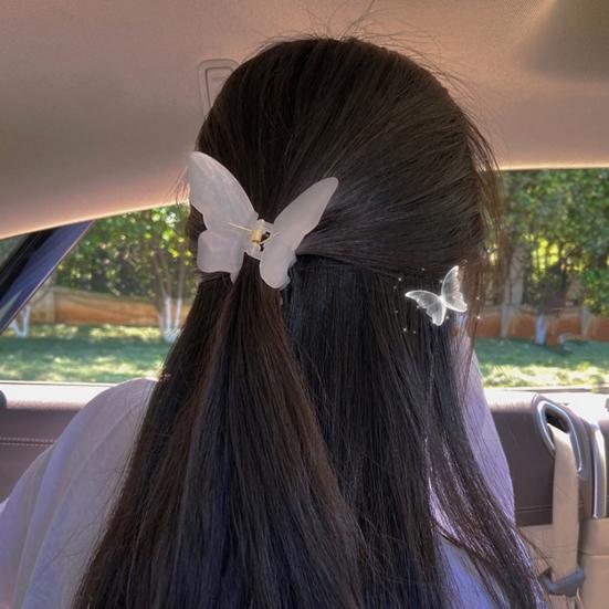 Fashion Hair Claw Elegant Cross Teeth Butterfly Shape Design Hair Clip Hair Accessories