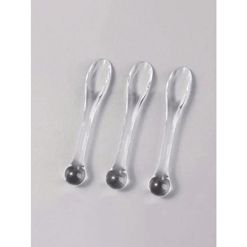 3pcs Makeup Spatula, Face Cream Mask Mixing Spoon DIY Beauty Tool Absorption Roller Cosmetic Accessories