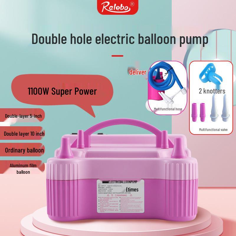 Elektrische Doppelport-Ballonpumpe - Automatischer Aufbläser für Festivals