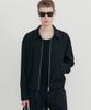 Ssin And Lee Evening Pinstripe Harrington Jacket Black