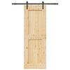 VidaXL Sliding Door and Hardware Kit 85x210 Cm Solid Pine 3332702