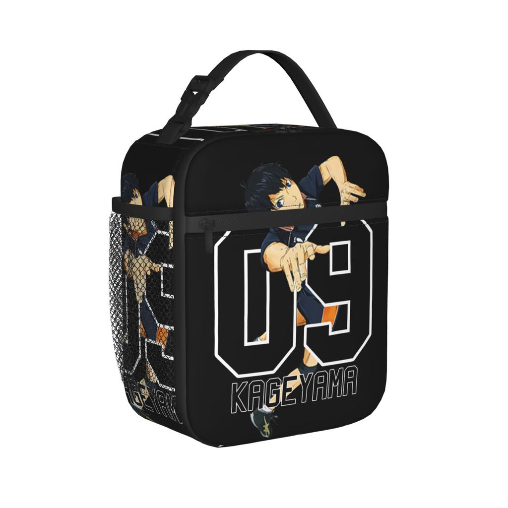 Gojo satoru Thermal Lunch Bags High Capacity Jujutsus Kaisens Reusable Thermal Carrier Tote Lunch Box Beach  Open-air Food Handbags