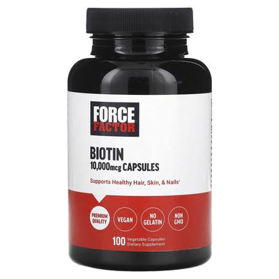 Biotin, 10.000 mcg, 100 vegetarische Kapseln