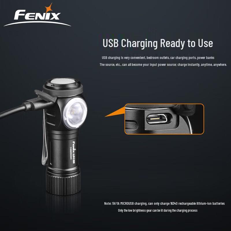 Fenix LD15R USB Rechargeable Magnetic Tail EDC Flashlight