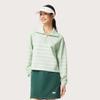 Li Ning Sports Lifestyle Serie Gestreiftes Buchstaben Komfortabel Atmungsaktiv Vielseitig Polo Lockeres Sweatshirt Damen Sweatshirt Eisgrün AWDV372-7
