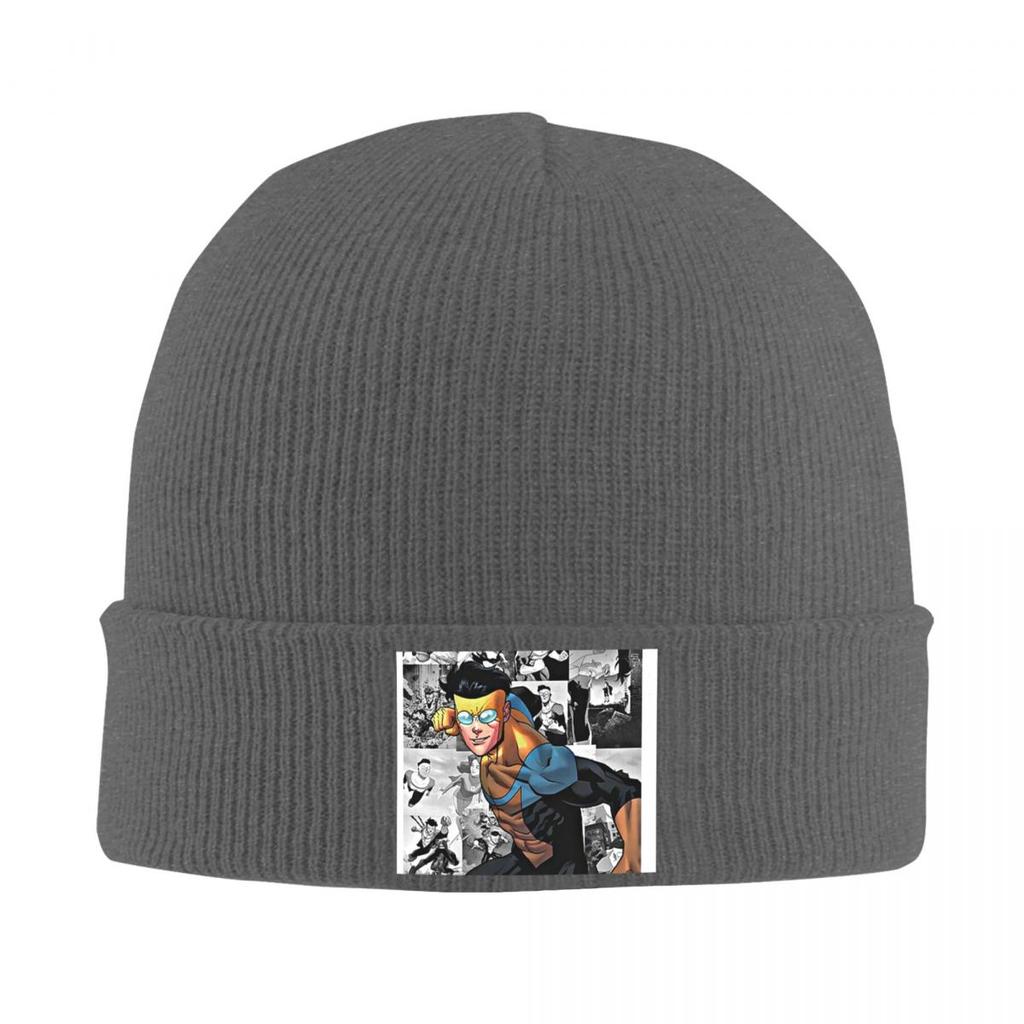 Invincible TV Show Mark Warm Knitted Cap Hip Hop Bonnet Hat Autumn Winter Outdoor Beanies Hats for Unisex Adult